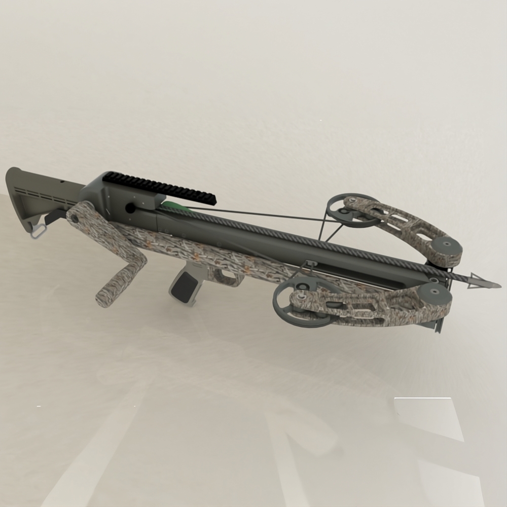 3D render of our advanced crossbow innovation - showcasing precision design, technology, and archery excellence.